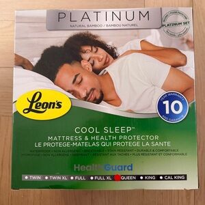 Platinum Cool Sleep Mattress & Health Protector - White